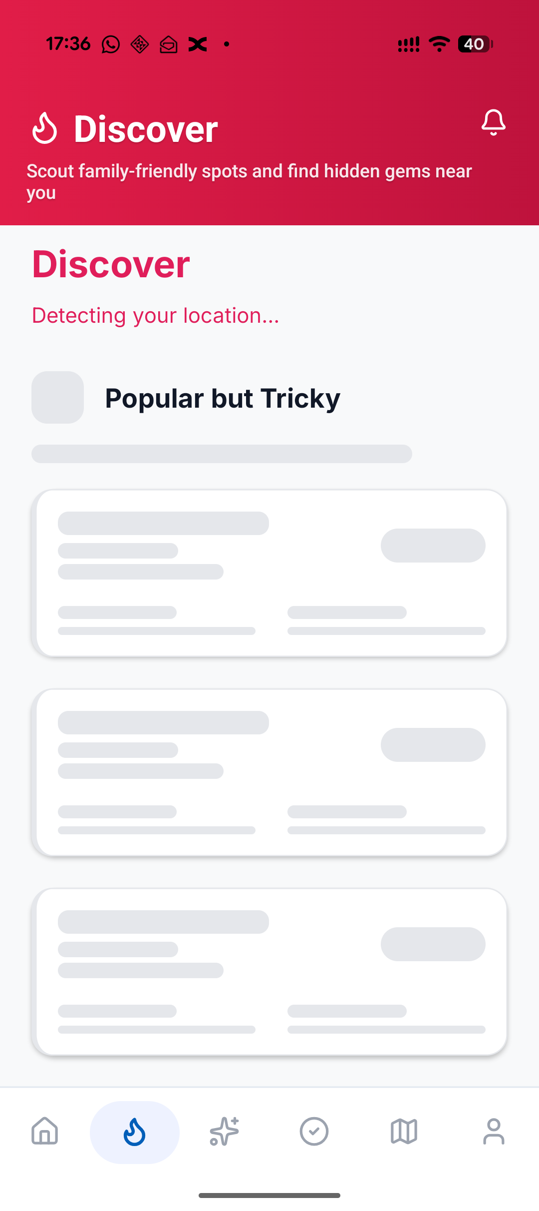 Monthly challenges with XP rewards for check-ins and photos
